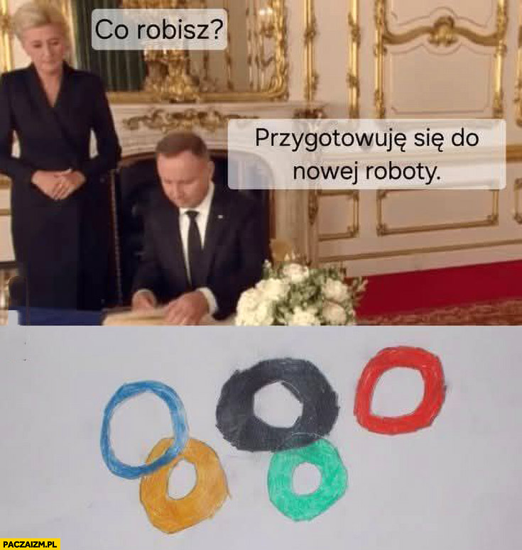 Agata Duda co robisz Andrzej? Przygotowuję się do nowej roboty olimpiada igrzyska olimpijskie MKOI PKOI