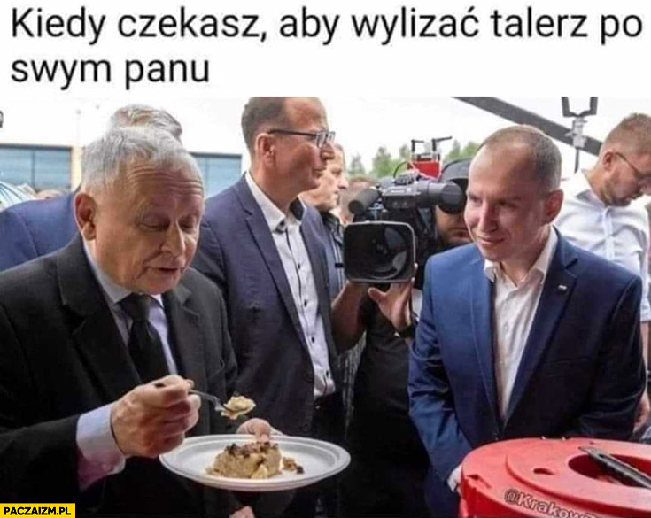 Andruszkiewicz kiedy czekasz aby wylizać talerz po swym panu Kaczyński