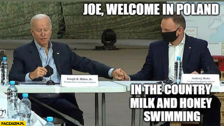 Andrzej Duda do Bidena: Joe welcome in Poland, in the country milk and honey swimming