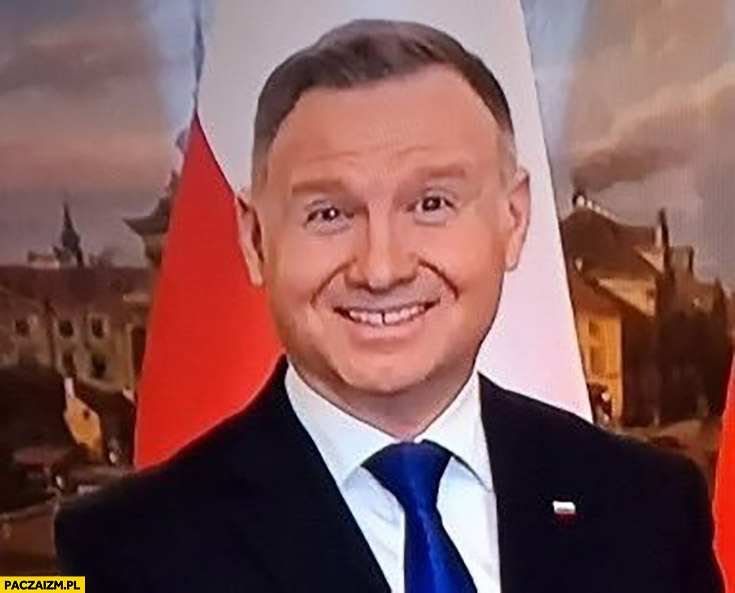 Andrzej Duda dziwna mina zdziwiony reakcja