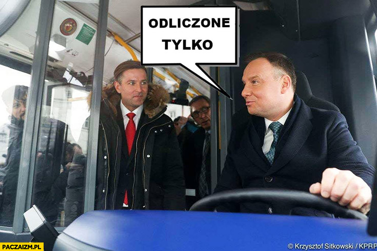 Andrzej Duda kierowca autobusu odliczone pieniądze tylko