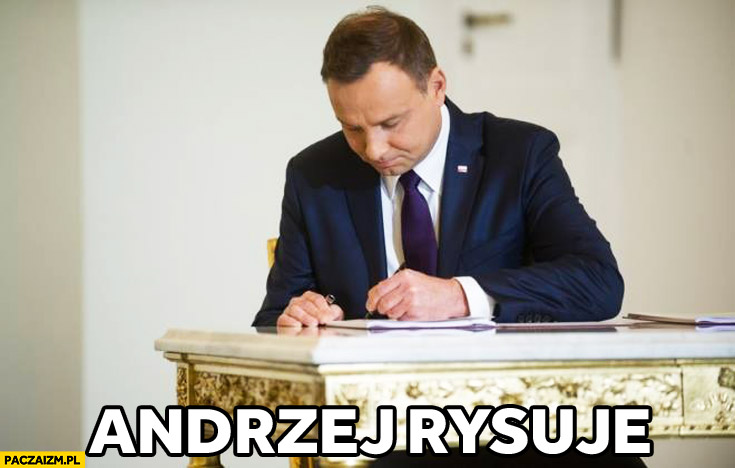 Andrzej Rysuje Duda cenzoduda