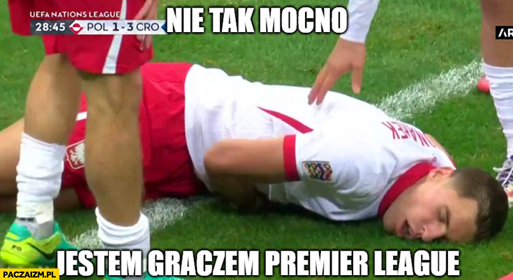 Bednarek nie tak mocno jestem graczem Premier League mecz Polska Chorwacja