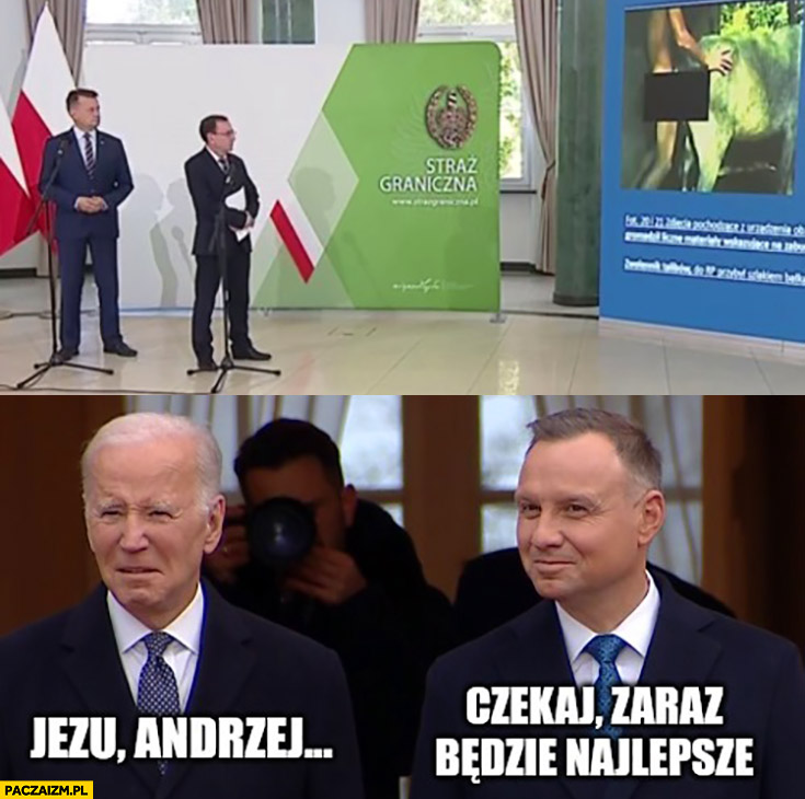 Biden Jezu Andrzej Duda czekaj zaraz będzie najlepsze