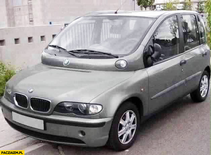 BMW Fiat Multipla photoshop połączenie