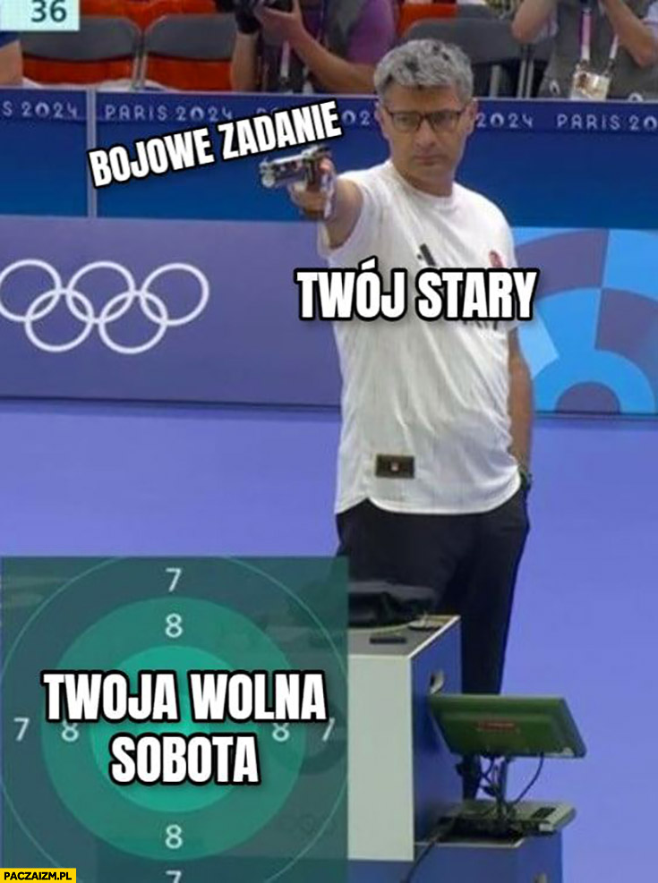 Bojowe zadanie, twój stary, twoja wolna sobota turecki strzelec na olimpiadzie