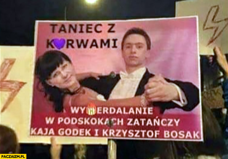 Bosak taniec z kurnami wypierdzielanie w podskokach zatańczy Kaja Godek i Krzysztof bosak