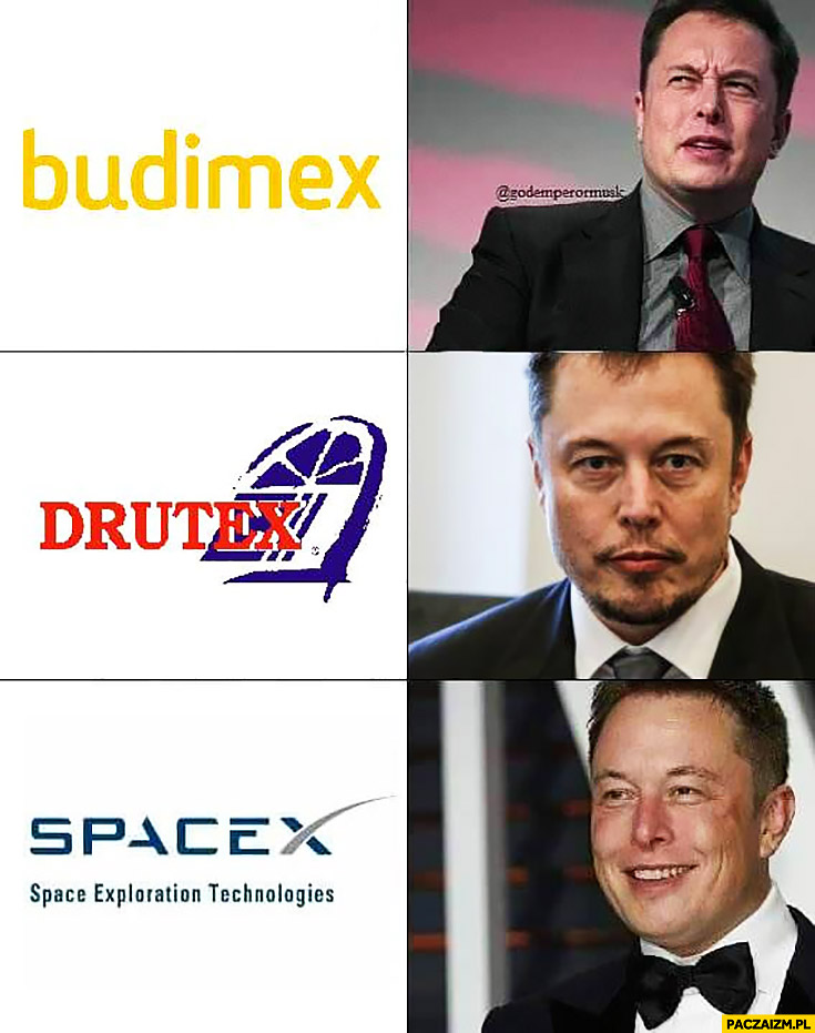 Budimex, Drutex, Spacex Elon Musk nazwa firmy