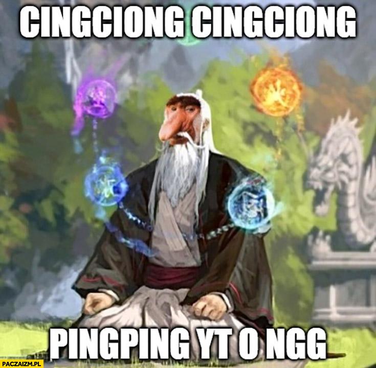 Chiński mistrz nosacz małpa cing ciong