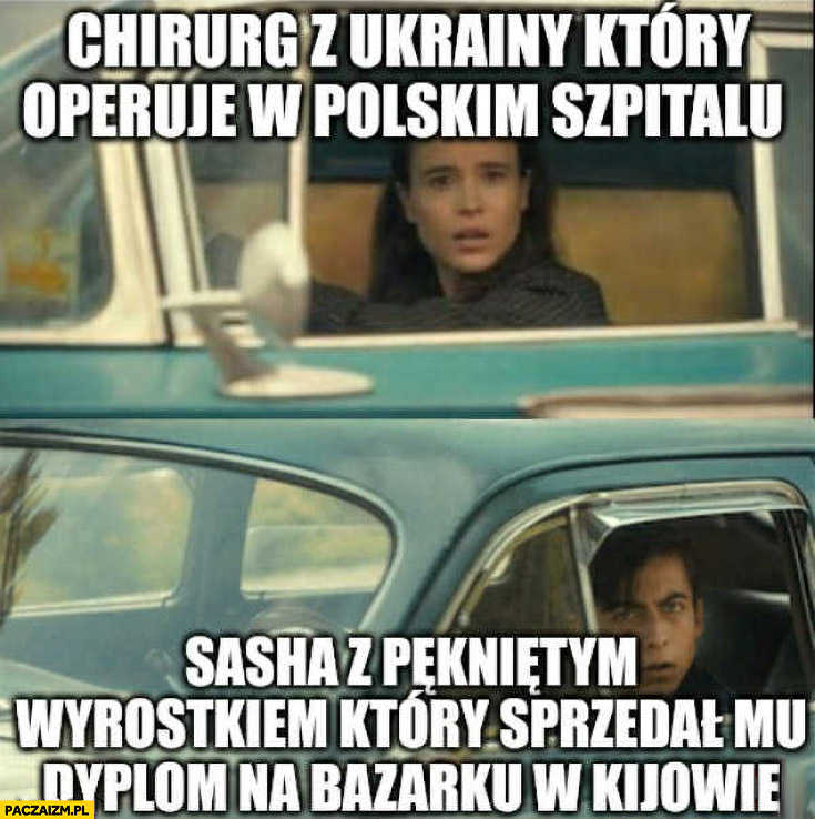 Chirurg z Ukrainy który operuje w polskim szpitalu vs Sasha z pękniętym wyrostkiem który sprzedał mu dyplom na bazarków Kijowie