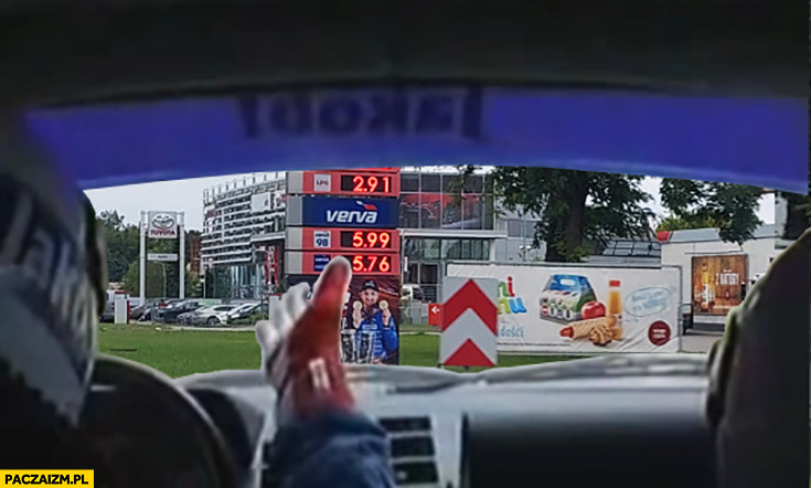 Co to kurna jest ceny paliw w Polsce wkurzony kierowca Cinquecento przeróbka