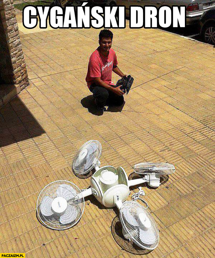 Cygański dron wentylatory