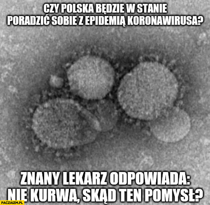 Czy Polska będzie w stanie poradzić sobie z epidemią koronawirusa? Znany lekarz odpowiada: nie kurna, skąd ten pomysł?