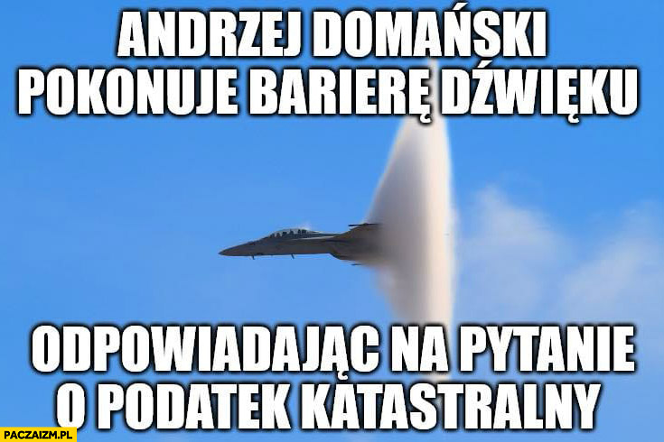 Domański pokonuje barierę dźwięku odpowiadając na pytanie o podatek katastralny