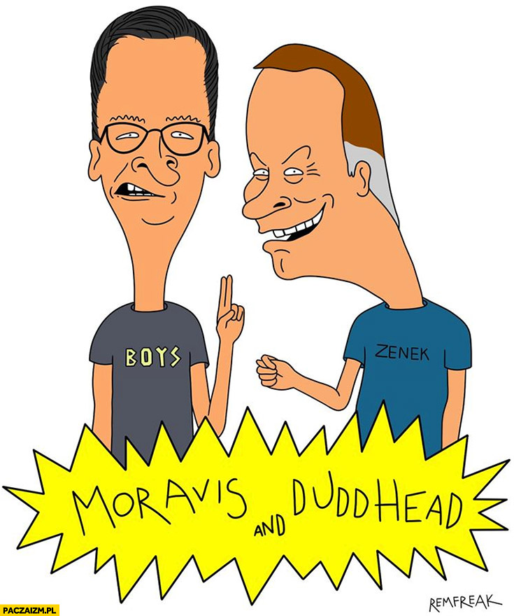 Duda Morawiecki Moravis and Duddhead Beavis and Butt-Head przeróbka