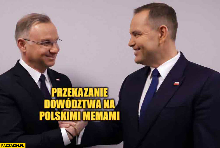 Duda Nawrocki przekazanie dowództwa nad polskimi memami