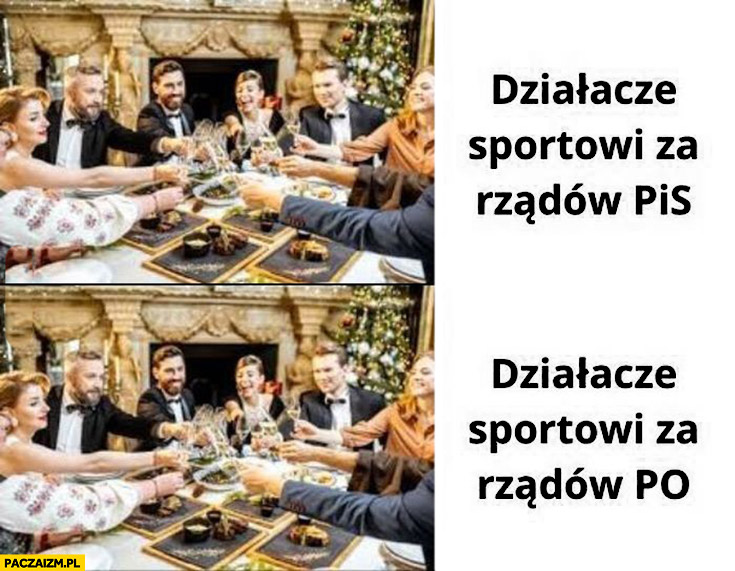 Działacze sportowi za rządów PiS vs za rządów PO to samo piją imprezują