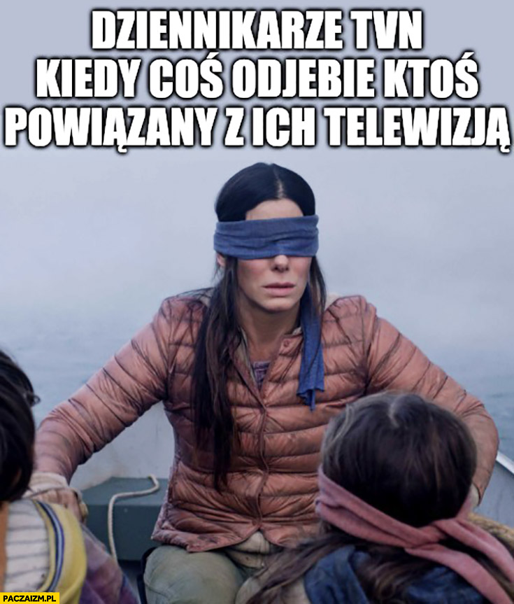 Dziennikarze TVN kiedy coś odwali ktoś powiązany z ich telewizją nie widza zasłonięte oczy