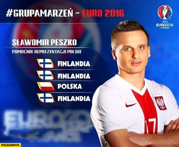 EURO 2016 grupa marzeń Peszko Finlandia