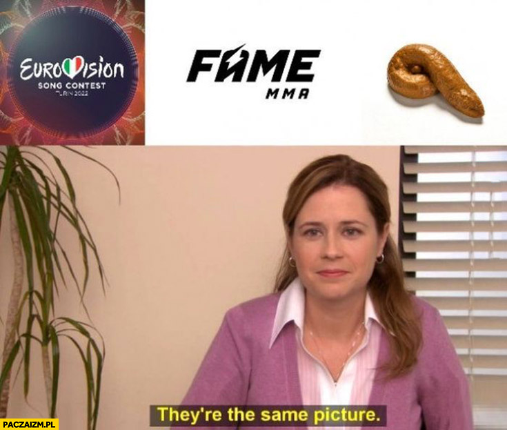 Eurowizja, Fame MMA, kupa they’re the same picture to ten sam obrazek Pam the office