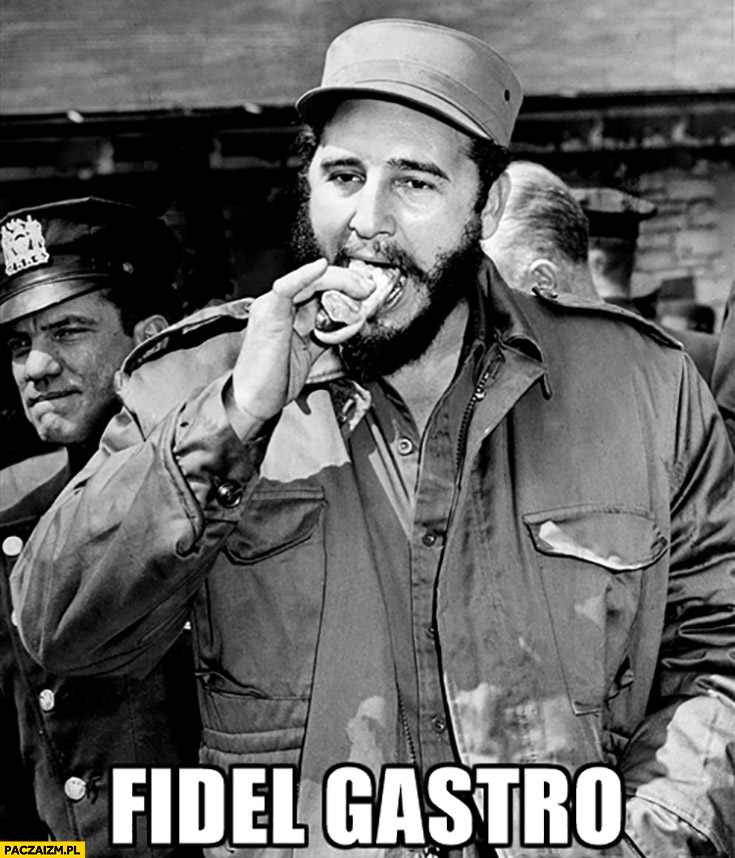 Fidel Gastro Castro je kanapkę