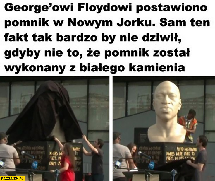 Floydowi postawiono pomnik w Nowym Jorku, został wykonany z białego kamienia