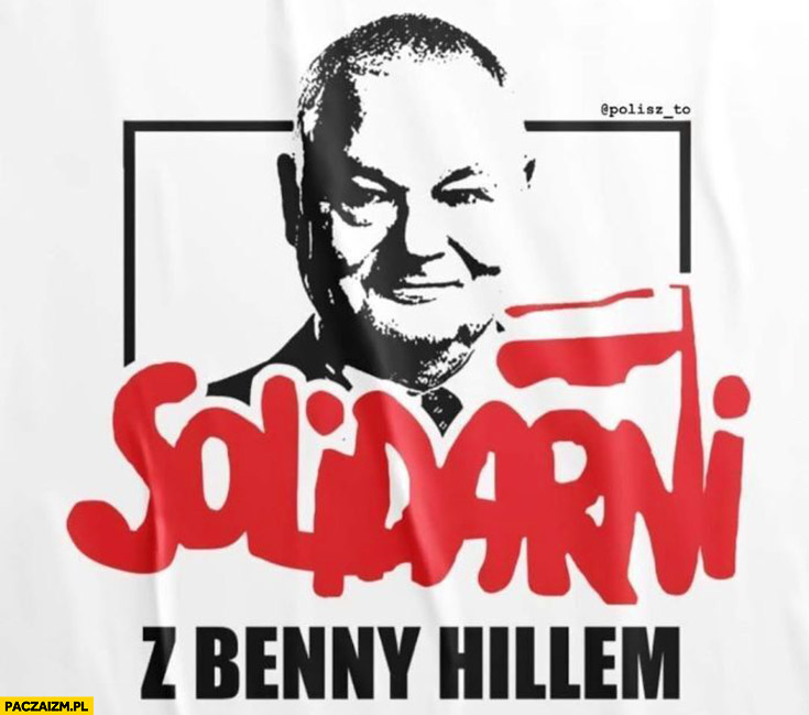 Glapiński solidarni z Benny Hillem
