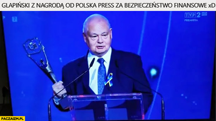 Glapiński z nagrodą od polska press za bezpieczeństwo finansowe XD