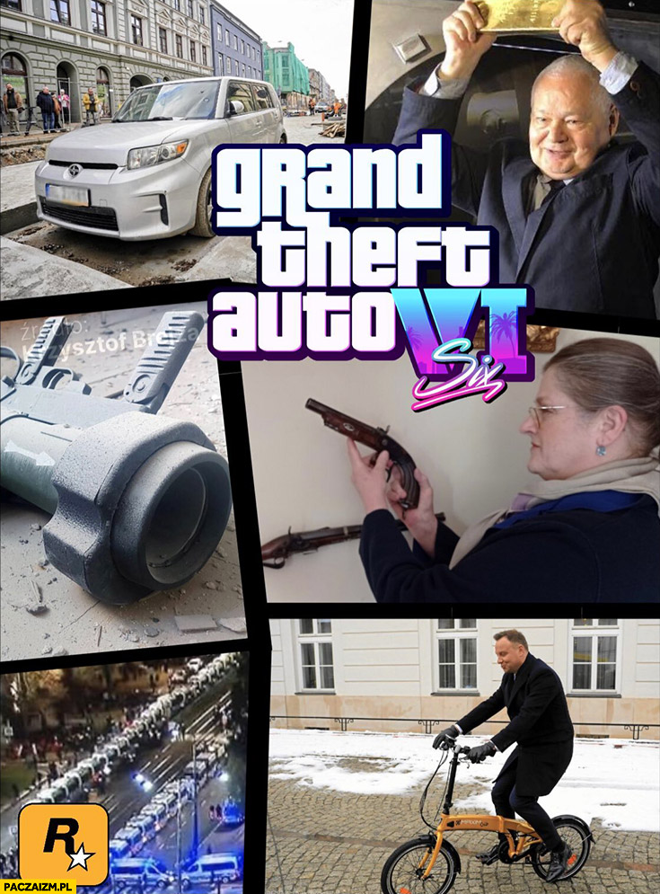 Grand Theft Auto VI 6 w Polsce gra okładka Glapiński Pawłowicz Szymczyk Duda Łódź