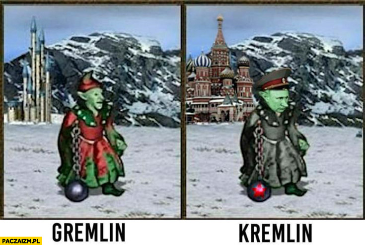 Gremlin Putin Kremlin heroes 3 przeróbka