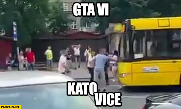 Gta VI Katowice przejechał dziewczynę autobusem