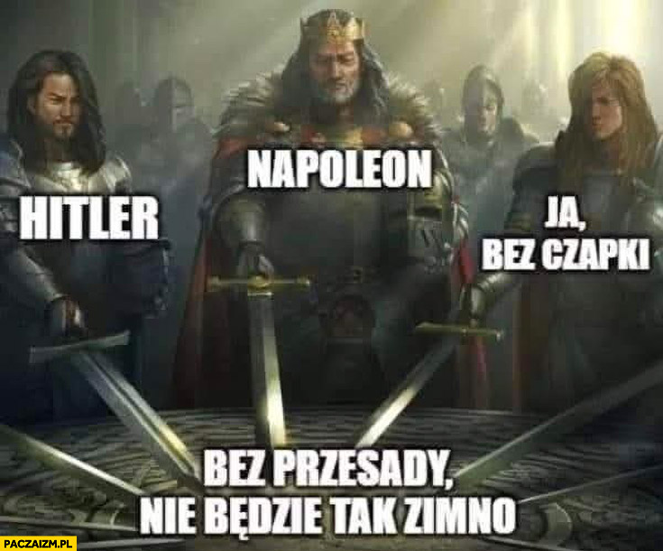 Hitler, Napoleon, ja bez czapki: bez przesady nie będzie tak zimno