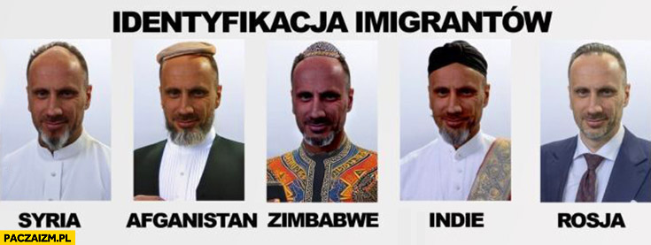 Identyfikacja imigrantów Janusz Kowalski Syria Afganistan Zimbabwe Indie rosja