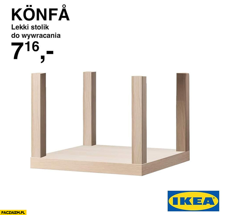 Ikea konfa lekki stolik do wywracania