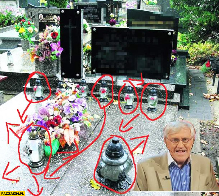Jacek Gmoch znicze na cmentarzu strzałki ustawienie taktyka rysunek
