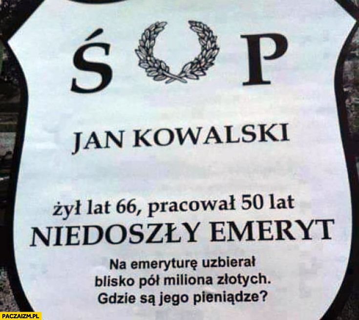 Jan Kowalski niedoszły emeryt na emeryturę uzbierał blisko pół miliona złotych, gdzie są jego pieniądze?