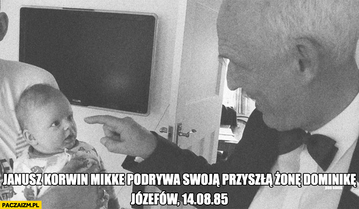 Janusz Korwin-Mikke podrywa swoja przyszłą żonę Dominikę rok 1985
