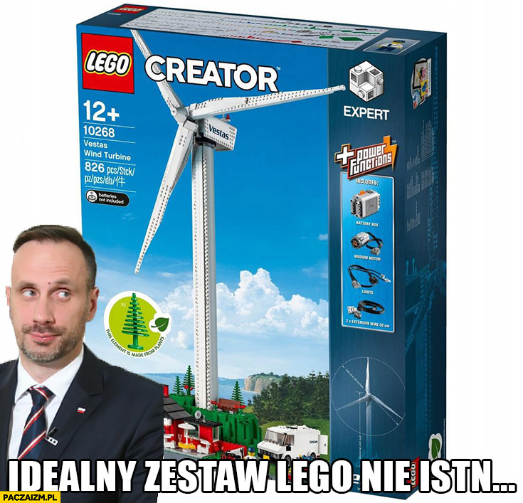 Janusz Kowalski idealny zestaw Lego wiatrak