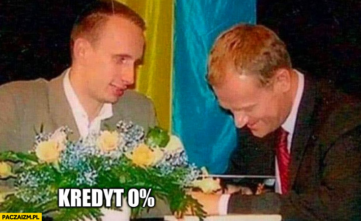 Janusz Kowalski kwiaty dla Donalda Tuska kredyt 0% procent