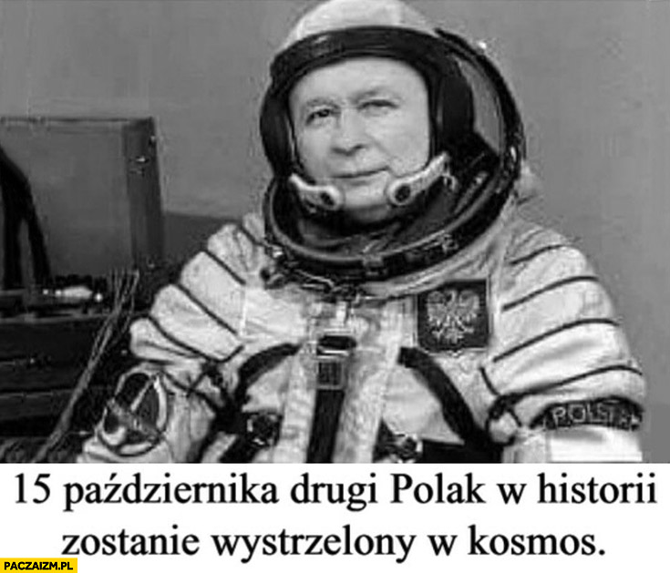 Kaczyński 15 października drugi polak w historii zostanie wystrzelony w kosmos astronauta kosmonauta