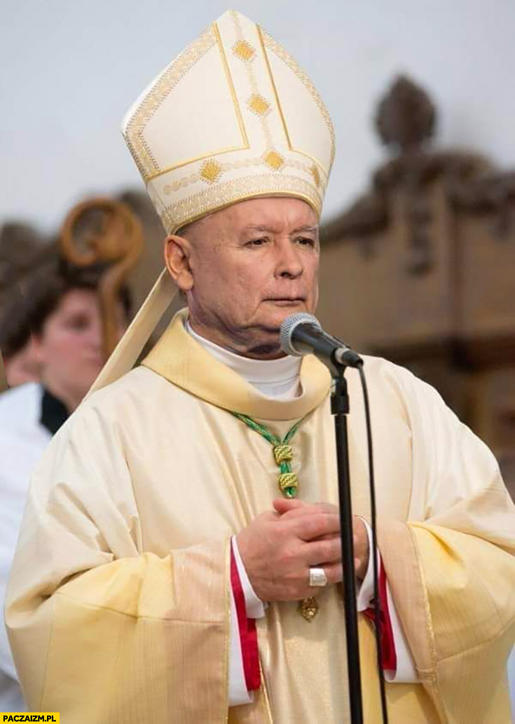Kaczyński biskup papież przeróbka photoshop