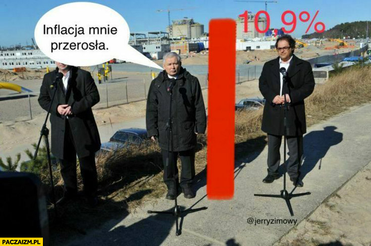 Kaczyński inflacja mnie przerosła słupek wyższy niż on