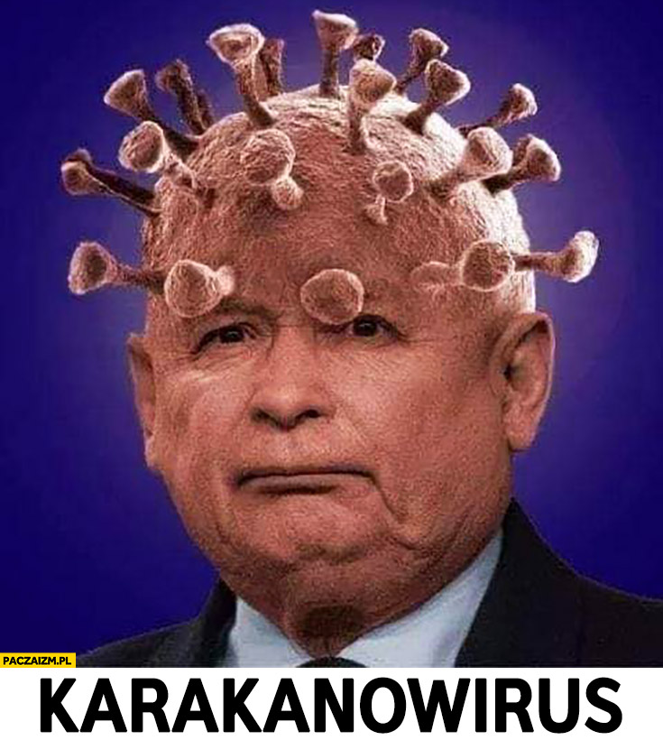 Kaczyński koronawirus karakanowirus przeróbka