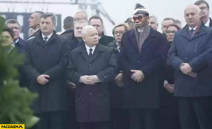 Kaczyński murzyn z pogrzebu od trumny śmierć