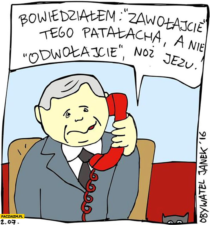 Kaczyński: powiedziałem zawołajcie Kurskiego a nie odwołajcie Kurskiego