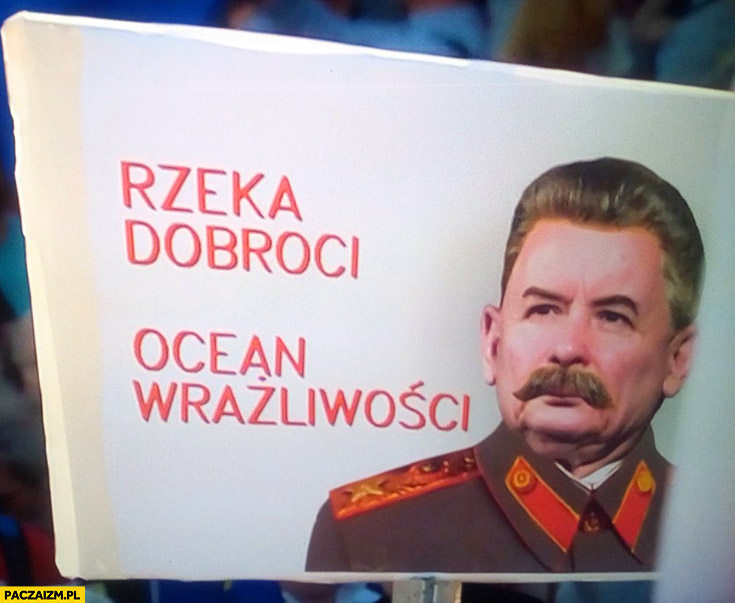 Kaczyński Stalin przeróbka rzeka dobroci, ocean wrażliwości