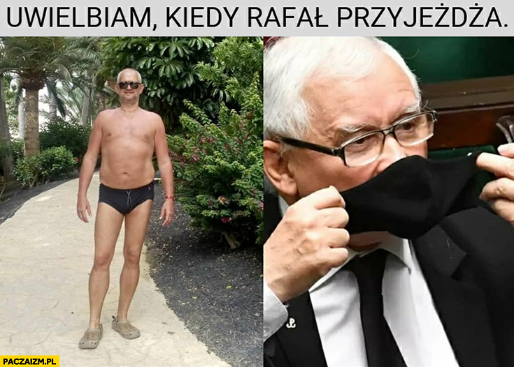 Kaczyński uwielbiam kiedy Ziemkiewicz przyjeżdża wącha majtki