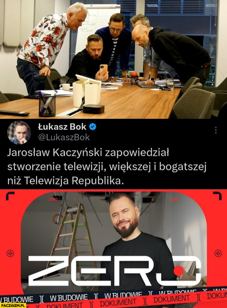 Kaczyński zapowiedział stworzenie telewizji większej i bogatszej niż telewizja republika Stanowski kanał zero