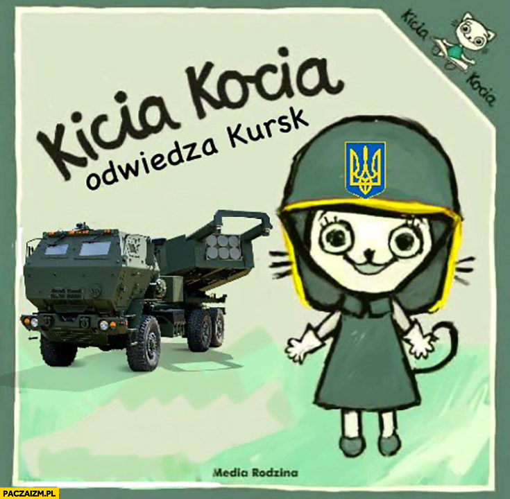 Kicia kocia odwiedza Kursk wojsko ukraińskie książka książeczka