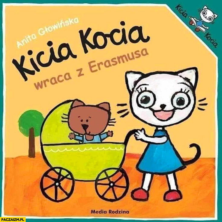 Kicia kocia wraca z Erasmusa z czarnym dzieckiem książka